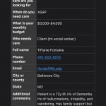 Service Care Provider Request